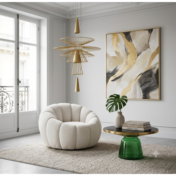 Lampa wisząca SUSSO S złota 40 cm Step Into Design